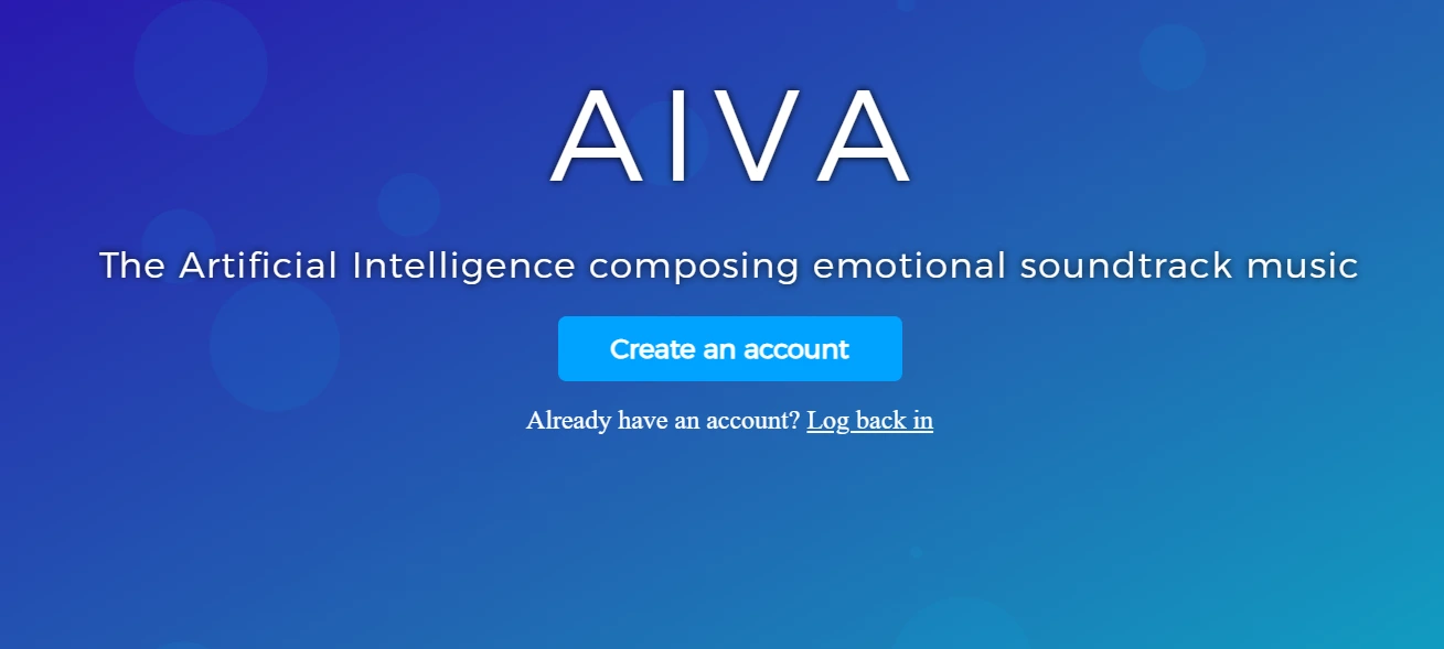 AIVA AI music generator